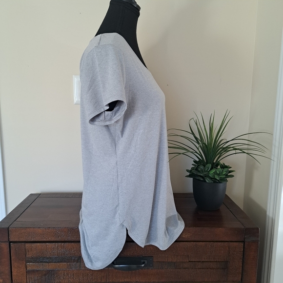 Head Active Short Sleeved Tee Women's Large Grey Workout Top NWT - Picture 2 of 10